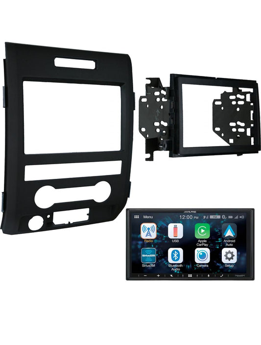 Alpine ILX-W650 Touch Screen W/ Car play for 2009-2014 Ford F150 & 95-5820b Dash Kit Included