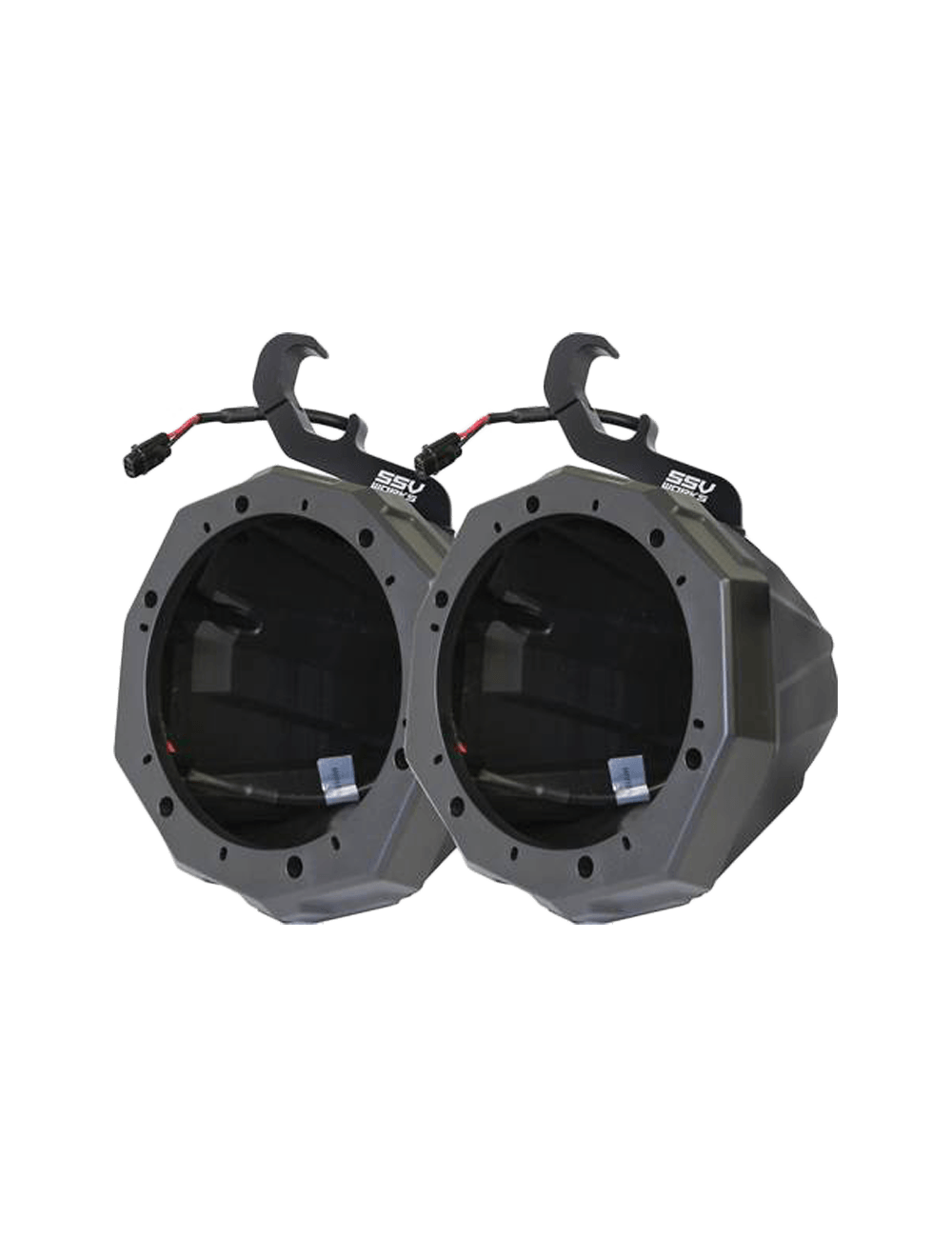 SSV Works US2-C65U-CGN Unloaded Cage-Mount Speaker Pods For Select Polaris General Model (US2C65UCGN)