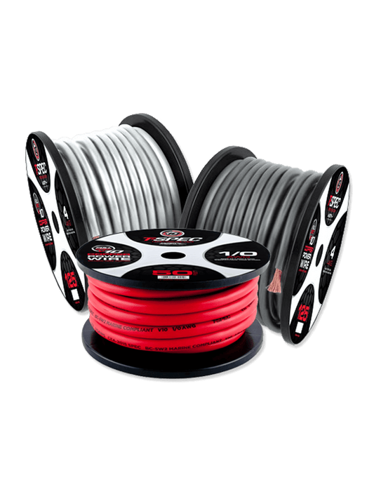 T-Spec V10SW16500-WB 500' 16 AWG V10 Series Speaker Wire - White/Black