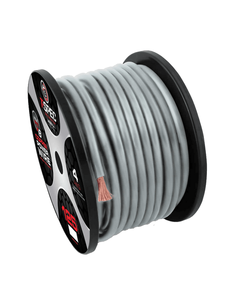 T-Spec V8PW-8500 500' 8 AWG V8 Series Power Wire - Silver – Audio